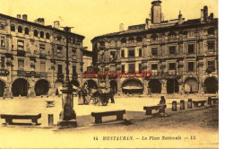 CPA MONTAUBAN - LA PLACE NATIONALE - LL - Montauban