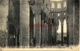 CPA ABBAYE D'HAMBYE - (MANCHE) - LA NEF ET LES BAS COTES - Altri & Non Classificati