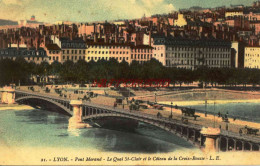 CPA LYON - PONT MORAND - LE QUAI SAINT CLAIR - Autres & Non Classés