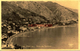 CPA MENTON - BAIE DE GARAVAN - Menton