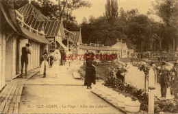 CPA ISLE ADAM - 95 - LA PLAGE - ALLEE DES CABINES - L'Isle Adam