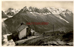 CPA CHAMONIX - LA FLEGERE - LES AIGUILLES ET LA CHAINE DU MONT BLANC - Chamonix-Mont-Blanc