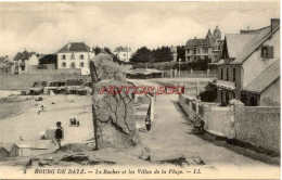 CPA BOURG DE BATZ - 44 - LE ROCHER ET LES VILLAS DE LA PLAGE - LL - Batz-sur-Mer (Bourg De B.)