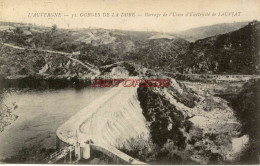 CPA GORGES DE LA DORE - BARRAGE DE L'USINE D'ELECTRICITE DE SAUVIAT - Autres & Non Classés