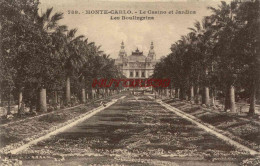 CPA MONTE CARLO - LE CASINO ET JARDINS - LES BOULINGRINS - Autres & Non Classés