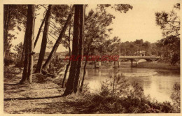 CPA HOSSEGOR - (LANDES) - LA PASSERELLE ET LES BORDS DU LAC - Hossegor