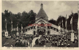 CPA SAINTE ANNE D'AURAY - PELERINS PRENANT LEUR REPAS DANS LE CHAMS DE L'EPINE - Sainte Anne D'Auray