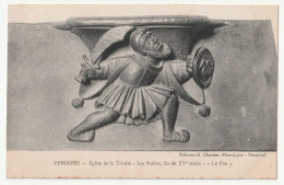 41 . Vendome . Eglise De La Trinité . Les Stalles Fin Du XVe . Le Fou - Vendome