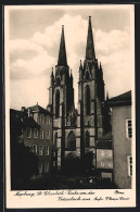 AK Marburg, St. Elisabeth-Kirche Von Der Ketzenbach Aus  - Marburg