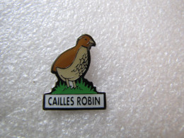 PIN'S    CAILLES  ROBIN - Animali