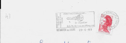 Lettre Entière Flamme 1989  Nice Marché Aux Fleurs Alpes Maritimes - Maschinenstempel (Werbestempel)