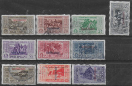 CASTELROSSO 1932 USED-USATO " GARIBALDI " 10 VAL. COMPLETA SASSONE €. 650.00++  C2084 - Montenegro