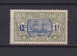 SAINT PIERRE ET MIQUELON 1909 TIMBRE N°91 NEUF AVEC CHARNIERE BATEAU - Unused Stamps