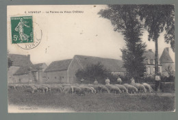 CP - 89 - Vinneuf - Ferme Du Vieux Château - Troupeau De Moutons - Autres & Non Classés