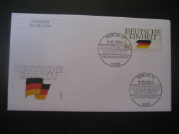 Deutschland 1990- FDC Beleg Deutsche Einheit, MiNr. 1477 - Briefe U. Dokumente