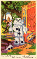 (03/06/24) THEME ILLUSTRATEURS-CPA CHATS HUMANISES - CHAT HABILLEE - SERIE DE 7 CARTES - 1900-1949