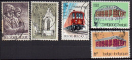 Belgique 1969 -5 Timbres  COB 1486 à 1490 - Usados