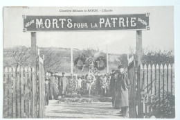 Cpa 1916 Cimetière Militaire De BAYON L'entrée - Morts Pour La Patrie - MAY11 - Autres & Non Classés