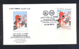Tunisie 2013- Prévention Contre Les Accidents De La Route FDC - Tunisie (1956-...)