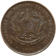 LaZooRo: Brazil 20 Reis 1911 XF - Brazil