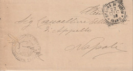 Italy. A221. Gravina In Puglia. 1906. Annullo Tondo Riquadrato GRAVINA IN PUGLIA (BARI), Su Franchigia Completa Di Testo - Marcophilie