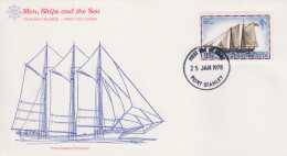 Enveloppe  FDC  1er   Jour   FALKLAND   Bateaux  Postaux  :  FAIRY   1978 - Falklandinseln