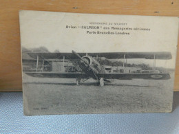 AVIATION +LE BOURGET: AVION SALMSON DES MESSAGERIES AERIENNES PARIS BRUXELLES LONDRES AERODROME DU BOURGET - 1919-1938