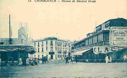 Maroc - Casablanca - Avenue Du Général Drude - Animée - CPA - Voir Scans Recto-Verso - Casablanca