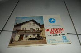 PUB DEPLIANT HOTEL DU CHEVAL BLANC - Autres & Non Classés