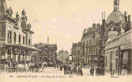 62 - Berck Plage - La Place De La Gare - Cheval Attelé - Postes Télégraphes Et Téléphones - Animé - Ecrite En 1928 - CPA - Berck