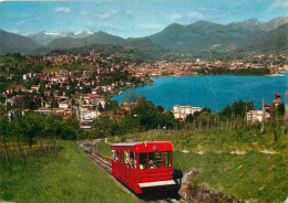 Trains - Funiculaires - Lugano Paradisio Con La Funicolare Del S Salvatore - CPM - Voir Scans Recto-Verso - Funiculaires