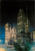 76 - Rouen - La Cathédrale Notre Dame - Vue De Nuit - Automobiles - Carte Neuve - CPM - Voir Scans Recto-Verso - Rouen