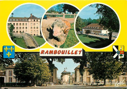 78 - Rambouillet - Bergerie Et Ferme Nationales - Multivues - Blasons - Moutons - CPM - Carte Neuve - Voir Scans Recto-V - Rambouillet (Schloß)