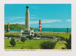 ENGLAND - Plymouth Hoe War Memorial  Used Postcard - Plymouth