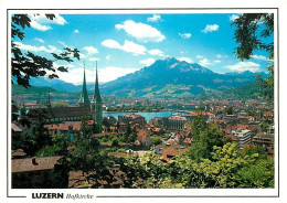Suisse - LU Lucerne - Luzern - Luzern Mit Pilatus - Vue Générale Aérienne - CPM - Carte Neuve - Voir Scans Recto-Verso - Otros & Sin Clasificación