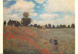 Art - Peinture - Claude Monet - Les Coquelicots - Fleurs - CPM - Voir Scans Recto-Verso - Peintures & Tableaux