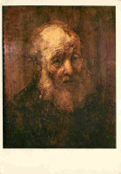 Art - Peinture - Van Ryn Rembrandt - Tete De Vieillard - CPM - Voir Scans Recto-Verso - Peintures & Tableaux
