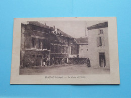 BRASSAC ( Ariège ) La Place Et L'Ecole ( Edit.: ? ) Anno 19?? ( Zie / Voir SCANS ) ! - Foix