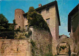 01 - Pérouges - Cité Médiévale - La Porte D'en Bas - La Tour Sur Les Remparts - CPM - Voir Scans Recto-Verso  - Pérouges