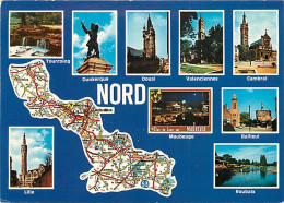 59 - Nord - Multivues - Carte Géographique - CPM - Voir Scans Recto-Verso - Andere & Zonder Classificatie