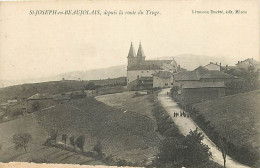 69 - Saint Joseph En Beaujolais - Depuis La Route Du Truge - Animée - CPA - Voir Scans Recto-Verso - Autres & Non Classés