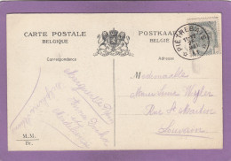 CARTE POSTALE  AVEC CACHET DE PIETREBAIS,1911. - Sternenstempel