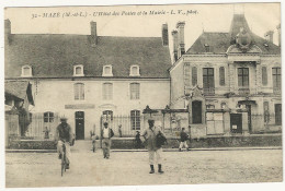 CPA- MAZÉ - L' Hôtel Des Postes Et La Mairie - Andere & Zonder Classificatie