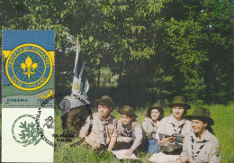Romania 2000 - Maxicard , "Cercetasii Romaniei"- Rm.Valcea,,Aniversare 80 Ani-Jamborea Londra 1920 - Maximumkarten (MC)