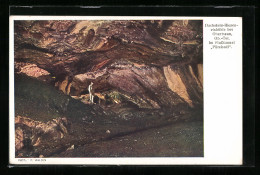 AK Dachstein-Rieseneishöhle, Im Flusstunnel, Plimisoel  - Other & Unclassified