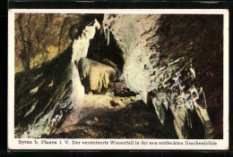 AK Syrau /Plauen I. V., Drachenhöhle, Versteinerter Wasserfall  - Andere & Zonder Classificatie