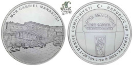 AC - MOR GABRIEL MONASTERY  DEYRULUMUR  COMMEMORATIVE SILVER COIN PROOF - UNCIRCULATED TURKEY, 2022 - Turkije