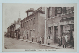 Cpa Sépia BUSSY EN OTHE Yonne Rue St Saint Julien - Produits Felix Potin - MAY11 - Andere & Zonder Classificatie