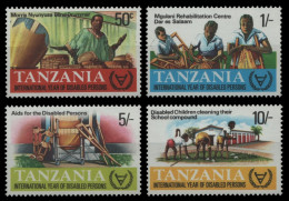 Tansania 1981 - Mi-Nr. 185-188 ** - MNH - Jahr Der Behinderten - Tanzania (1964-...)