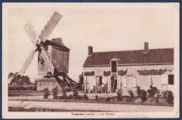CPA Moulin à Vent Loiret Trainou Circulé - Windmills